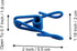 30 Pcs 2 Inch 10 Different Random Colors Chip Clips, PVC Coating High Elasticity Strength Clothes Pins, Food Clips and Bag Clips...