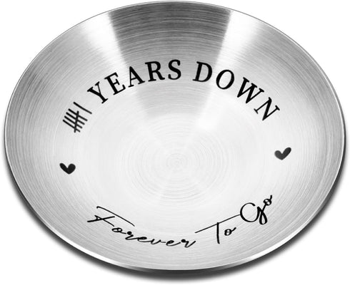 6th Anniversary Iron Gifts for Him Her - Ring Holder 6 Years Anniversary for Husband Wife Anniversary Wedding Gifts for Women Men Couple Gifts, Ch...