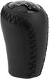 Qiilu Leather Gear Stick Shift Knob Shifter Head Cover for Mazda 3 BK BL/5 CR CW/6 II GH 05-14...