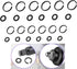 (6+6 Sets) 1/2” Impact Retaining Ring Friction Ring & 3/8” Impact Retaining Ring Friction Ring Anvil Clip with O-Ring for Milwaukee Electric Pneum...