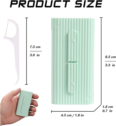 Dental Floss in Box. Portable Case, Storage 10 Picks Adult The Best Tool for Cleaning Teeth and Oral Care is Perfect for Dinners, Dating, Travel, ...
