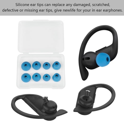 Earbud Replacement Tips Earbud Cover Silicone Tips Compatible with Powerbeats Pro Beats Wireless Earphone Headphones Earbud Tips Ear Tips, 4 Pairs...