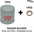 Pack of NEW Genuine OEM Engine Oil Filter 15208-65F0E + Drain Plug 4STEED MOTORS 11026-JA00A Fit For Nissan/Infiniti 1520865F0E 11026JA00A...