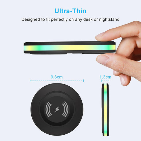 Samsung Wireless Charger Fast Charging Pad Android Phone Charger Pad Station for Samsung Galaxy S24 Ultra S24+ S24 S23 S22 S21 S20 S10,iPhone 15 P...