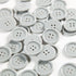 60pcs Gray Buttons Sewing Plastic Resin 1inch Buttons for crafts Flatback Large Grey Buttons 4 Holes DIY Craft Sewing Buttons (Gray 25mm/1inch)...