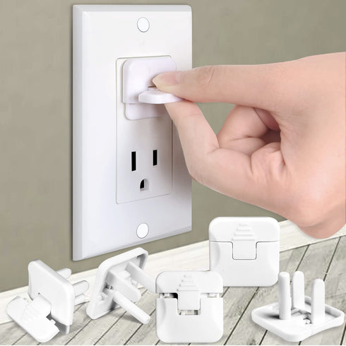 Outlet Covers Babepai 38-Pack White Child Proof Electrical Protector Safety Improved Baby Safety Plug Covers...