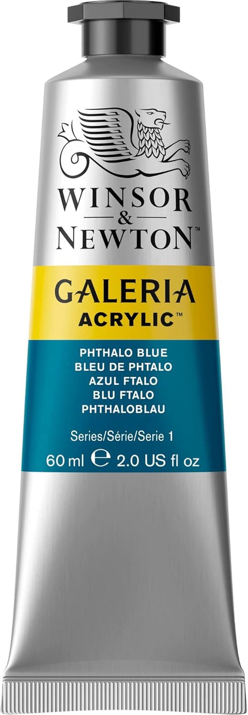 Winsor & Newton Galeria Acrylic Color, 60ml (2-oz) Tube, Phthalo Blue...