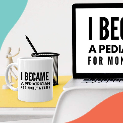 Bubble Hugs Pediatrician Coffee Mug 11 oz White, Tiny Human Doctor Pediatric Nurse Appreciation...