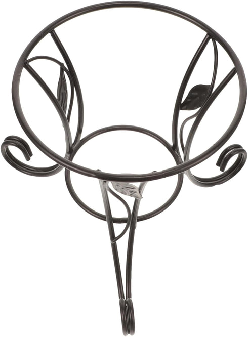 SUPVOX Metal Gazing Ball Stand Iron Globe Stand Crystal Sphere Display Holder Flowerpot Rack Plant Birdbath Bowl Support Base for Garden Home M...