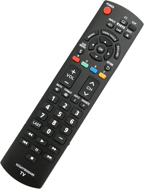 AIDITIYMI N2QAYB000485 Replacement Remote for Panasonic LCD HDTV TC-L22X2 TC-L32C22 TC-L32U22 TC-L32X2 TC-L37C22 TC-L37D2 TC-L37U22 TC-L37X2 TC-L4...