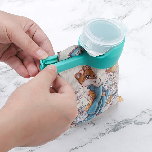 4pcs Food Bag Clips with Pour Spouts, Great Clips Bags for Kitchen, Suitable for Small Particle Food, Liquid,Flour and Baby Food Storage Organizer...
