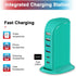 USB Charger Block Upoy, Charging Station for Multiple Devices Apple, USB Hub Power Strip Multiple Ports, Power Block Adapter for Phone, Tablet, Ea...