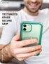 i-Blason Ares Case for iPhone 12, iPhone 12 Pro 6.1 Inch (2020 Release), Dual Layer Rugged Clear Bumper Case with Built-in Screen Protector(MintGr...