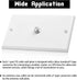 Weewooday 4 Pieces Coax Wall Plate 1-Port TV Cable Cover Outlet Plate F -type Connector Coaxial Cable, Screws Included(White)...
