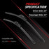 OTUAYAUTO Premium Windshield Wiper Blades - Replacement for Ford Explorer 2011-2019 - Precision Fit, All-Weather Performance, Pinch Tab Front Wind...