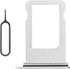 for iPhone 8 Plus Silver SIM Card Slot Replacement Single SIM Version 8Plus Single Card Tray Holder Adapter with Waterproof Rubber Ring Card Remov...
