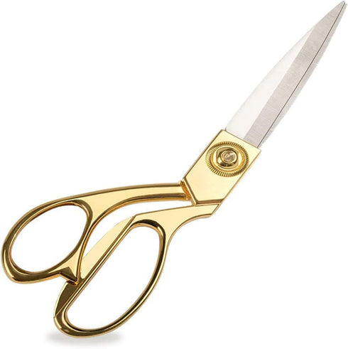 8.5 '' Gold Stainless Steel Sharp Tailor Scissors Professional Household Scissors Craft Scissors Fabric Scissors Heavy Duty Cutting Sewing, Crafts...