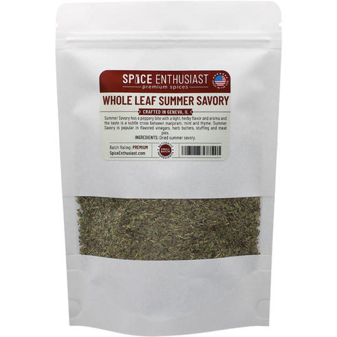 Spice Enthusiast Whole Leaf Summer Savory - 2 oz...