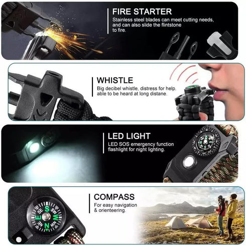 Galaxy 251 Pcs First Aid Kits for Survival Emergency Trauma Military Tactical Medical Hunting Camping Hiking Fishing IFAK EMT Bag (Survival Bracel...