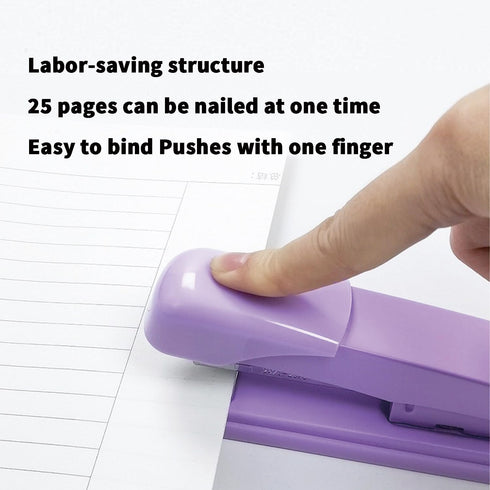 Basics Stapler with 1000 Staples, Desktop Stapler, Office Stapler, 25 Sheet Capacity, includes 1000 Staples (Purple)...