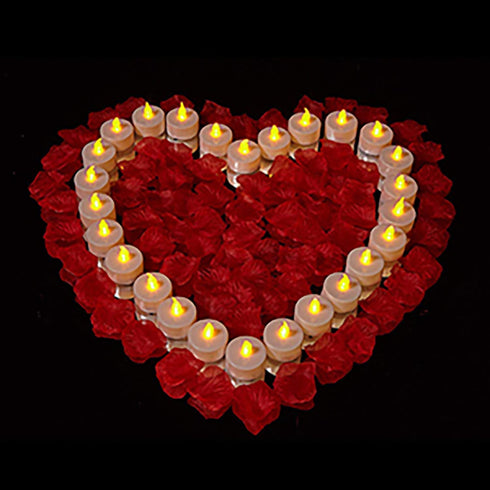 12 Pack Flameless LED Tea Light Candles with Remote Control, Realistic and Bright Flickering Long Lasting 400 Hours, Decorative for Wedding Party ...