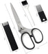 Styleonme Scissors Herb, Sharp Heavy Scissors for Cutting, Chopping and Cooking Fresh Garden Herbs, 5 Stainless Steel Blades and Stripper, Vanilla...