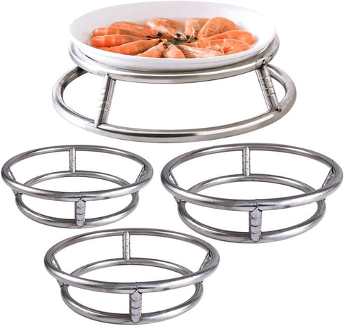 Stainless Steel Wok Ring Wok Rack Wok Stand Round Shelf Cookware Ring For Pot Gas Stove Fry Pan,23cm/9.05inch,26cm/10.23inch(26cm)...