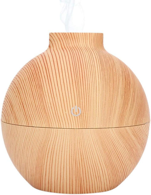 Mini Humidifiers, 130ml USB LED Aroma Essential Oil Diffuser Dry Burning Resistant Desktop Humidifier Aromatherapy Fragrant Oil Humidifier Vaporiz...