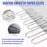Paper Clips, 500 Pcs Assorted-Size Paperclips, Premium Paper Clip, Silver Paper Clips Large Medium and Small, Rustproof Metal Paper Clips for Offi...