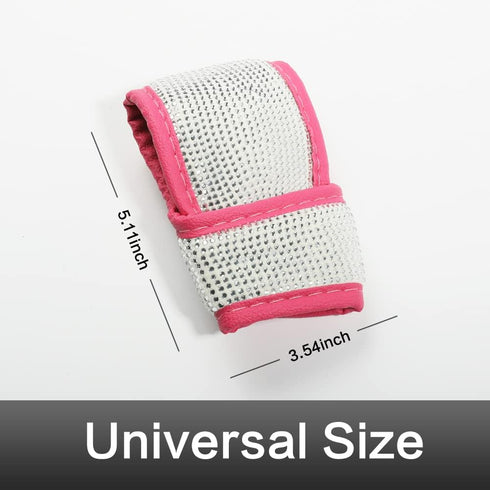 Car Shift Gear Cover,Bling Bling Auto Gear Shift Knob Cover,Crystal Car Knob Gear Stick Protector,Auto Shift Gear Cover with Crystal Glitter Bling...