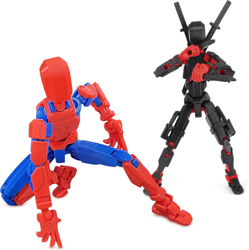 Titan 13 Action Figure,Lucky Robo 13 Action Figure T13 Action Figure 3D Printed Multi-Jointed Movable, Nova T 13 Action Figure Dummy 13 Action Fig...