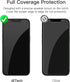 JETech Full Coverage Screen Protector for iPhone 13/13 Pro 6.1-Inch, Black Edge Tempered Glass Film with Easy Installation Tool, Case-Friendly, HD...