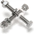 16PCS 304 Stainless Steel Post Attachment Kit,Sign Mounting Hardware,Sign Post Mounting Bolts and Nuts,Sign Post Mounting Hardware for U Channel P...