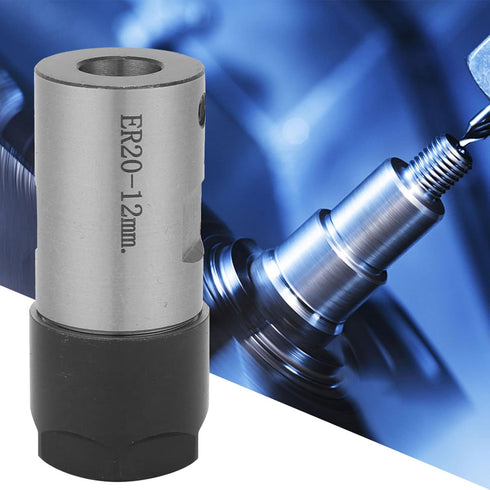 Collet Chuck, C25 ER20 50L CNC Milling Motor Spindle Extension Rod Holder Trimmer Shaft Adapter Clamping Tool High Precision Power Lathe Accessori...