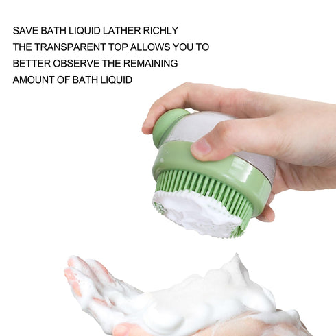 Pet brush, pet massage brush for cats and dogs, multifunctional bath brush with shampoo dispenser, suitable for puppies and cats or other furry pe...
