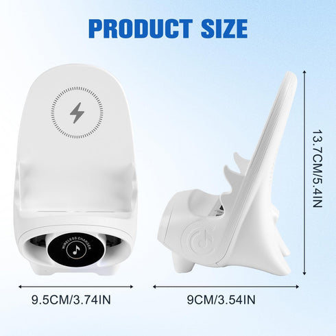 Portable Mini Chair Wireless Charger Phone Holder,Wireless Fast Charger Multifunctional Phone Holder, Multifunctional Wireless Fast Charging Stati...