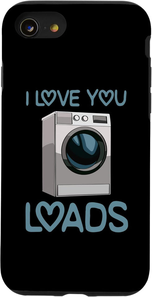 iPhone SE (2020) / 7 / 8 I love You Loads Mechanic Funny Women Washing Machine Love Case...