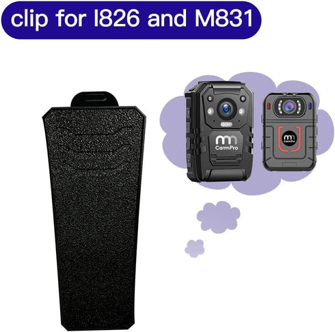 Clip Mount Only Applicable for CammPro Body Camera I826 and M831-2 Pack...