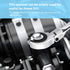 1PCS 18mm Open Flex-Head Ratcheting Wrench, Metric Ratcheting Spanner with 74 Teeth, Chrome Vanadium Steel Tubing Ratchet Spanner...