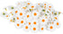 SULOLI 100 Pack Easter Fabric Decorative Daisies Flower Spring for Easter Bonnet Craft Decorations(White)...