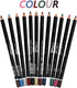 12Pcs Lot Set 12 Colors Eyeliner Pencil Waterproof Eyebrow Pencil Cosmetics with a Pencil Sharpener...
