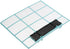 PATIKIL 13.58" x 10.83" Air Conditioner Air Filter, Plastic Air Filtering Screen Replacement with Air Filter Foam for HVAC, Blue Black...