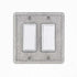 Questech Decor Double Rocker Light Switch Cover, 2-Gang Electrical Wall Plate, Double Switch Decorator Standard Size GFCI Receptacle Cover, Decora...