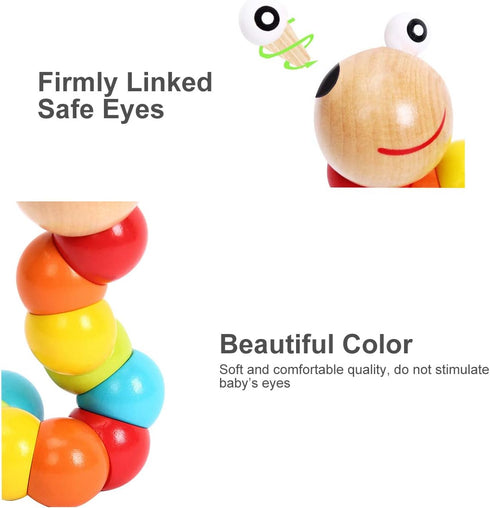 Baby Toys 6 to 12 Months, 12-18 Months, 3-6 Months Developmental, Tummy Time Toys Crawling Toys - Infant Toys - Caterpillar Twisting Baby Boy and ...