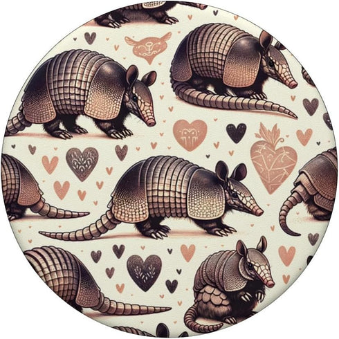 Beautiful Armadillos Pattern Aesthetic Armadillo PopSockets Standard PopGrip...
