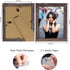 Q.Hou 8x10 Picture Frame Wood Patten Rustic Brown Photo Frames Packs 4 with High Difinition Plexiglass for Tabletop or Wall Decor (QH-PF8X10-BR)...