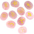 SUNYIK Natural Engraved Runes Stone Set of 10, Gypsy Symbols Healing Crystal Reiki Pocket Palm Stones Kit for Meditation Divination, Rose Quartz...