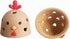 Egg Cleaner Chicken Shape Egg Brush Silicone Cleaning Brush Tools for Egg WasherMultifunctional Vegetable BrushEgg Scrubber (JDSMLD)...
