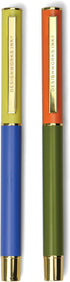 DesignWorks Ink Luxury Color Block Giftable Pens - Set of 2 - Cobalt + Army Green...