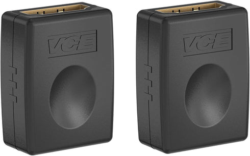 VCE HDMI Coupler HDMI Female to Female Connector 3D 4K HDMI Extension Adapter, 2-Pack...